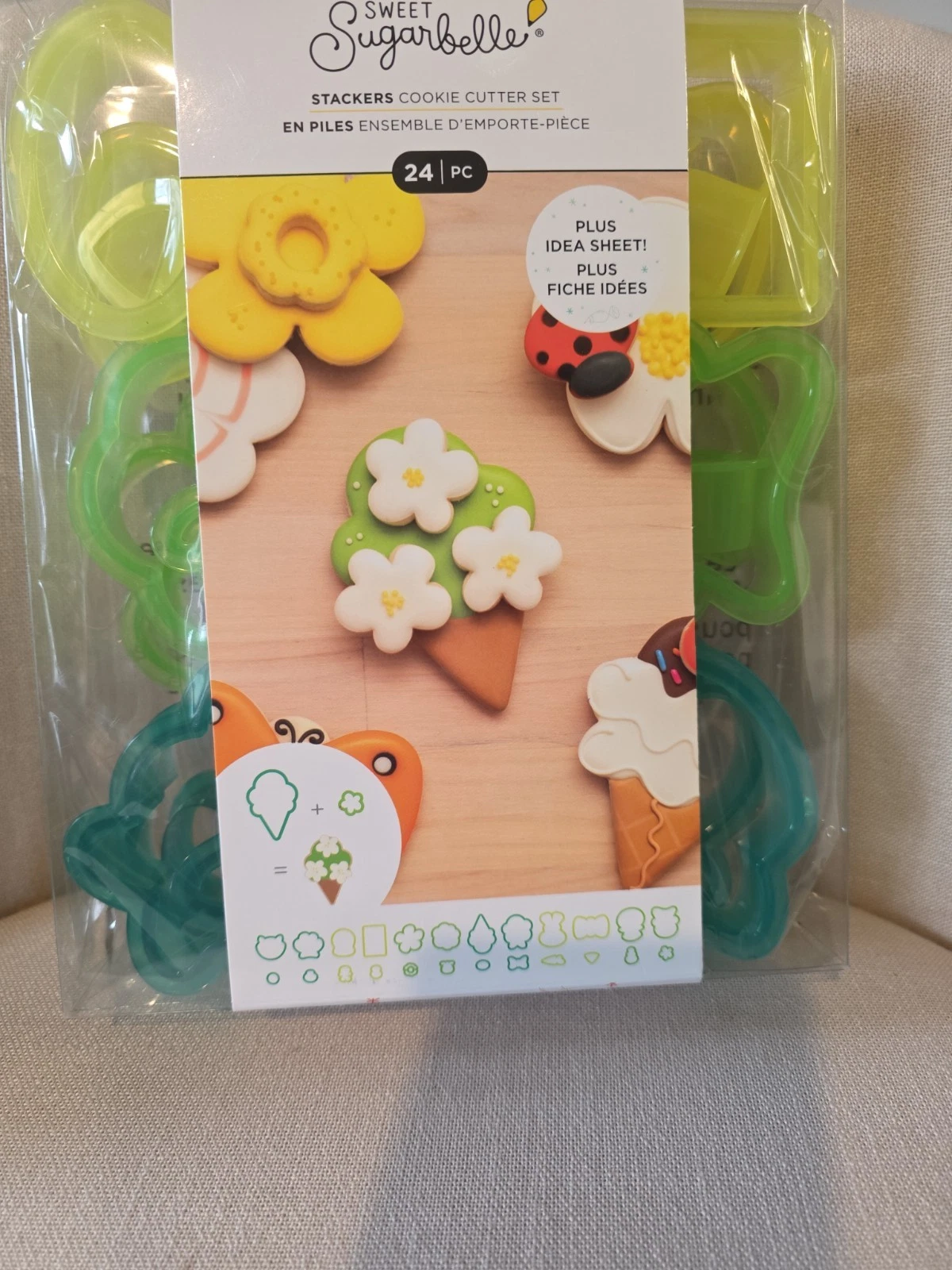 Sweet Sugarbelle Stackers Plastic Cookie Cutter Set 24 Piece NIB